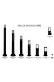 Bahçe Aydınlatması Galata Kafesli 80 Cm Set Üstü Direk Zita Bahçe Lambası E27 220v Ip54