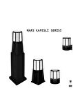 Mars Kafesli Set Üstü Bahçe Lambası - Bahçe Tavan Lambası Zita Bahçe Aydınlatması 19 Cm Ip54 220v
