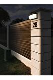 Bahçe Aydınlatması Led Işık 12w Beyaz Işık 6500k Zita Ultra Şapkalı Bahçe Duvar Aplik Su Geçirmez