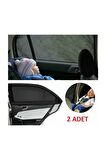 Renault Clio 4 2012-2019 Uyumlu 2 Adet Oto Yan Cam Güneşliği, Arka Cam Güneşliği/perde