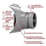 DeltaQ Pvc Hat Alma Adaptörü 100 den 50 ye