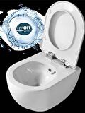 Creavit FE322 Free Asma Klozet Rim-Off Siyah Mat + Creavit Duck Y.K Siyah Mat Kapak