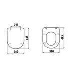 Creavit KC0903 Duck Duroplast Amortisörlü Cappucino Mat Klozet Kapağı KC0903.01.0800E