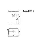 Creavit UL060 60 Cm Basalt Mat Ultra Lavabo Dikdörtgen Çanak Tipi 