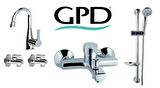Gpd Solus 5 Parça Banyo Armatür Musluk Batarya Seti MBB55-MTL55-DST16-FKM01-2