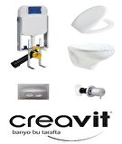 Creavit GR5001 - Tp320 Gömme Rezervuar Seti 5 PARÇA  ORJİNAL SET