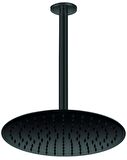 Gpd Ankastre Duş Başlığı Oval Slim Metal 30 Cm Siyah ADS22-S