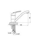GPD Döner Lavabo Bataryası Adrio MDL120