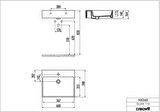 Creavit NX260 Setüstü 50x60 Düz Kare Lavabo