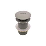Creavit SF030 Pop-Up Sifon Başlığı Cool Grey Taşmasız Krom Lavabo Tapası Basmalı