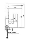 Creavit Sr8500S Sharp Evye Mutfak Bataryası Mat Siyah