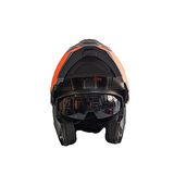 KASK ÇENE AÇILIR VİZÖRLÜ KIRMIZI-GRİ RS2 ECE 2206 BELGELİ XL BEDEN