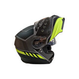 KASK ÇENE AÇILIR VİZÖRLÜ AÇIK YEŞİL-GRİ RS2 ECE 2206 BELGELİ XXL BEDEN