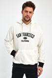 ALEXANDERGARDI KAPÜŞONLU BASKILI SWEATSHIRT (UN-757A06)