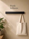 Portmanto Metal Duvar Askılığı Elbise Askılığı Vestiyer Askılık Gizli Kancalı Antre Hol Mont Çanta Havlu Askısı Beyaz 80 Cm Berlin