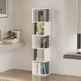 Milan Modern Kitaplık Çok Amaçlı Dekoratif Raf Salon Kitaplığı Ofis Çalışma Odası Raf Dolap