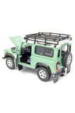 Land Rover Defender 1984 Model Araba 1:24 Ölçek Koleksiyon Yeşil