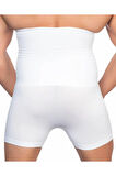 Erkek Beyaz Boxer Paçalı Korse