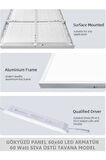 Unicorn Tasarım Led Avize 60x60 Ledli Beyaz Kasa,60watt, Beyaz Işık Led Avize, Çocuk Odası Led Avize