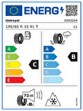 Unıroyal 195/65R15 91T WinterExpert Oto Kış Lastiği (Üretim Yılı: 2024)