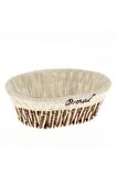 6 Ad.oval Hasır Ip Örme Ekmek Sepeti 1521ax6