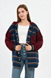 Kapüşonlu Düğmeli Sweatshirt (UNSX-61401-WN)