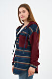 Kapüşonlu Düğmeli Sweatshirt (UNSX-61401-WN)