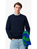 Lacoste Erkek Regular Fit Bisiklet Yaka Lacivert Sweatshirt