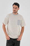 ALEXANDERGARDI Cep Detaylı Çizgili T-shirt