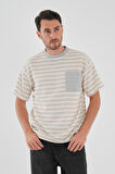ALEXANDERGARDI Cep Detaylı Çizgili T-shirt