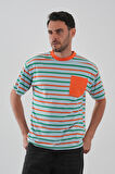 ALEXANDERGARDI Cep Detaylı Çizgili T-shirt
