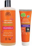 Urtekram Calendula Çocuk Şampuanı 500 ml + Çocuk Diş Macunu Tatlı Rezene 75 ml