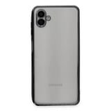 Samsung Galaxy A04 Kılıf Razer Lensli Silikon - Siyah