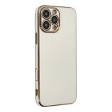 Apple İphone 16 Pro Max Kılıf Volet Silikon - Beyaz