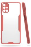 Uray store Samsung Galaxy M31S Kılıf Platin Silikon - Pembe