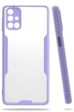 Uray store Samsung Galaxy M31S Kılıf Platin Silikon - Lila