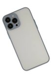Uray store Apple iPhone 13 Pro Max Kılıf Montreal Silikon Kapak - Gri