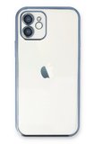 Uray store Apple iPhone 11 Kılıf Razer Lensli Silikon - Açık Mavi