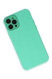 Uray store Apple iPhone 12 Pro Max Kılıf Lansman Glass Kapak - Turkuaz