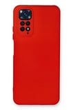 Uray store Xiaomi Redmi Note 11 Kılıf Nano içi Kadife Silikon - Kırmızı