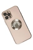 Uray store Apple iPhone 12 Pro Max Kılıf Store Silikon - Pembe