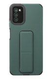 Uray store Samsung Galaxy A03S Kılıf Mega Standlı Silikon - Yeşil