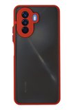 Uray store Huawei Nova Y70 Kılıf Montreal Silikon Kapak - Kırmızı
