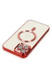 Uray store Apple iPhone 12 Pro Max Kılıf Kross Magneticsafe Kapak - Kırmızı