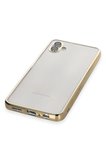 Uray store Samsung Galaxy A04 Kılıf Razer Lensli Silikon - Gold