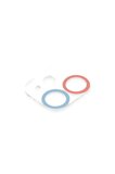 Uray store Apple iPhone 12 Mini Renkli Kamera Lens Koruma Cam - Pembe-Mavi