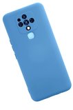 Uray store Tecno Camon 16 Kılıf Nano içi Kadife Silikon - Mavi