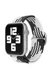 Uray store Apple Watch 38mm Star Kordon - Siyah-Beyaz