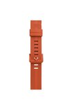 Uray store Apple Watch 38mm KR408 Çizgili Silikon Kordon - Turuncu