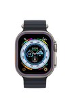 Uray store Apple Watch Ultra 49mm Alüminyum Kasa Cam Ekran Koruyucu - Mor